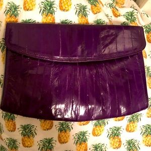 Eel skin crossbody bag